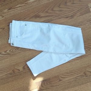 Madewell white skinny jeans, tall